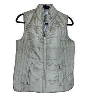 Liz Claiborne Olive Puffy Vest Size M